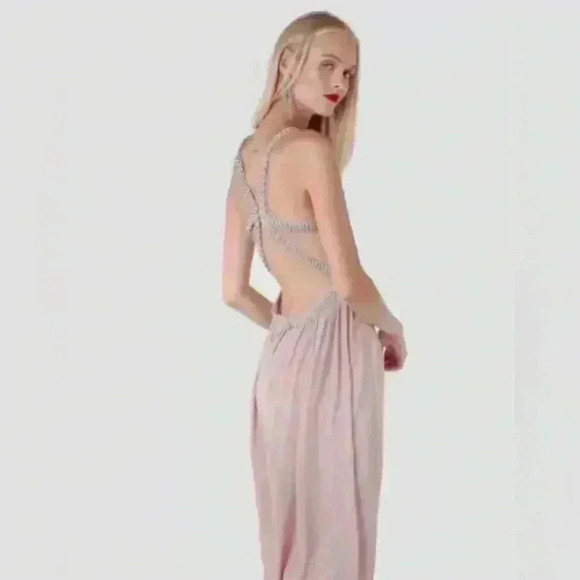 TFNC Dresses & Skirts - TFNC Bridesmaid blush Maxi Dress Size 12